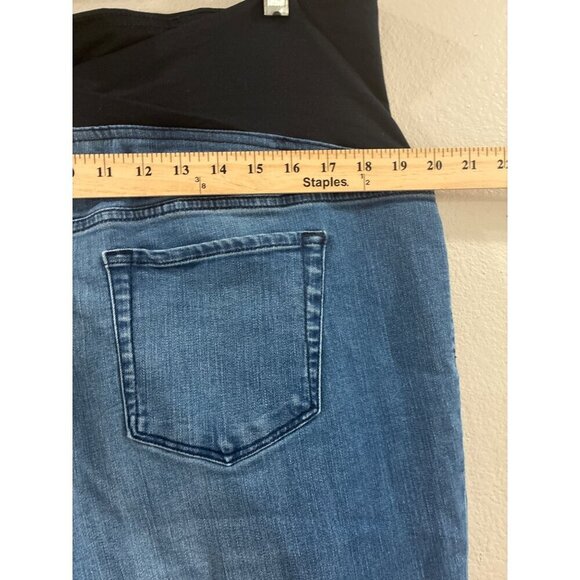 Isabel Maternity Jeans blue Jeggins size 18 over the belly blue jeans cross over - Picture 5 of 7